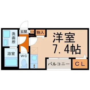 ハーモニーテラス高須賀町II【101号室】の間取り