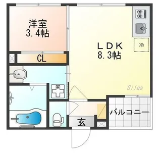 S&L花園【1階】の間取り