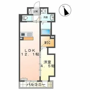 Tiara本町【5階】の間取り