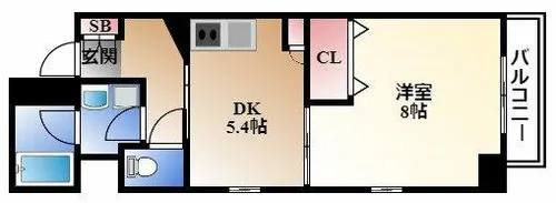meLiV鶴舞【4階】の間取り