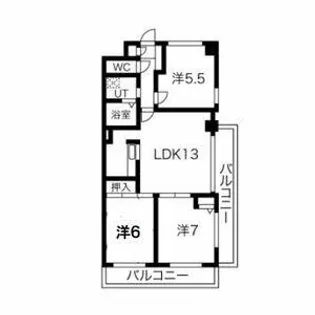 ヒルトップ井上【3階】の間取り