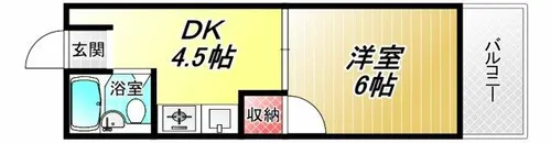 ビクトリー平野【3階】の間取り