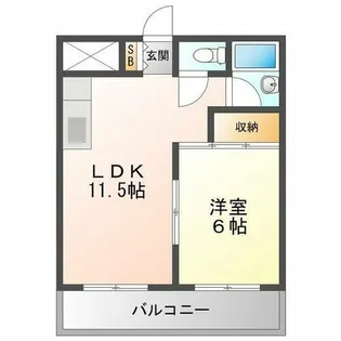 トゥリオーニ豊中南【3階】の間取り