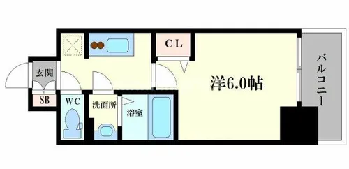 ファステート大正駅前トロフィ【11階】の間取り