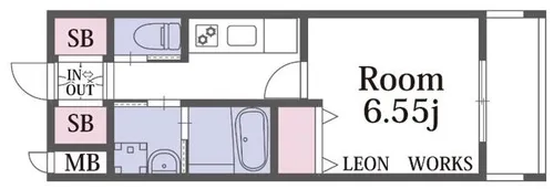 クローバー・グランツ弁天町【1503号室】の間取り