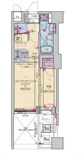 プレサンス堺筋本町ディスティニー【9階】の間取り