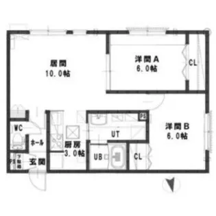 ルミエールR【102号室】の間取り