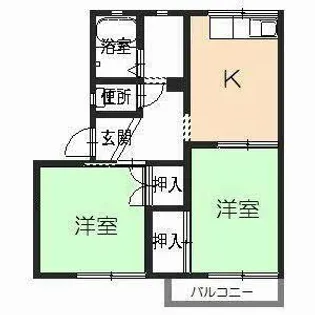 アーバンハウスB【0211号室】の間取り