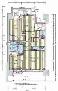 プレサンス名駅南ブリエ【7階】の間取り