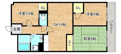 ファミール永田【2階】の間取り