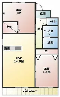 WEST98【307号室】の間取り