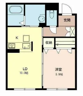フローラル大殿【0103号室】の間取り