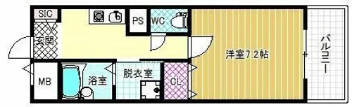 ルーツ・ウエストガーデン【3階】の間取り