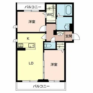 シャーメゾン ブランシュ【0203号室】の間取り