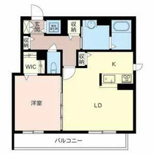 シャーメゾン ブランノワール【0201号室】の間取り