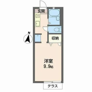 ディアス赤阪【0105号室】の間取り