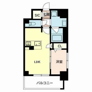 エクラージュ御池【0401号室】の間取り