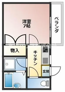 ル・モンド吉備【1-D号室】の間取り