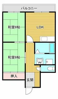 エクセル長居【2階】の間取り