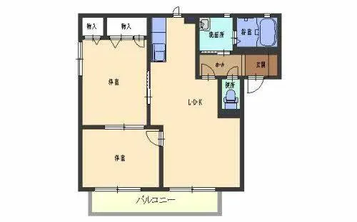 シャーメゾン クラージュ【0201号室】の間取り