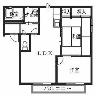 サーティーン・2【C102号室】の間取り