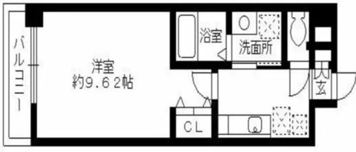ラピスラズリ桜坂【1階】の間取り