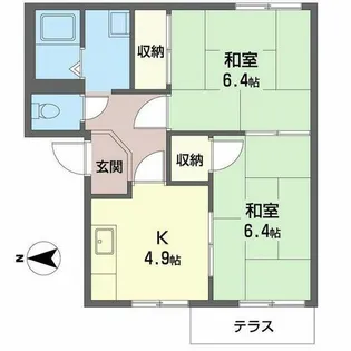 サンシャインUno【0103号室】の間取り