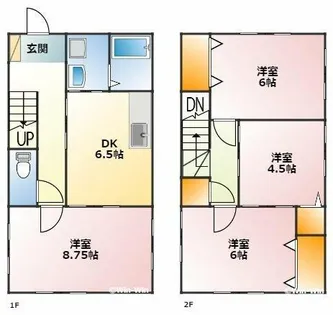 フォルテ北山【F号室】の間取り