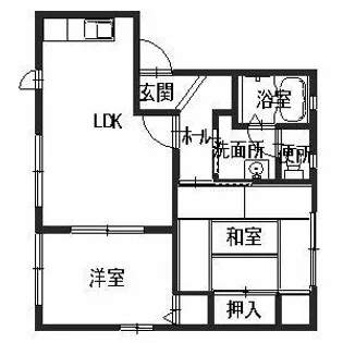 グリーンルーフ塩屋【0101号室】の間取り