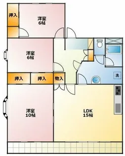 ユトリロ上地町【2階】の間取り