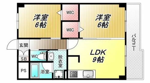 エスペランサ東翠園【7階】の間取り