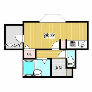 シャルマンフジ堺市弐番館【1階】の間取り