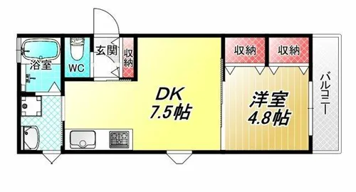 ラモーナ長瀬Ⅰ【2階】の間取り