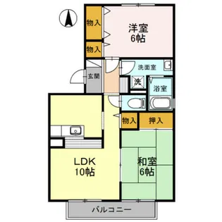 フレンドコーポ B棟【2階】の間取り