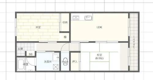 パームコート東山【4階】の間取り