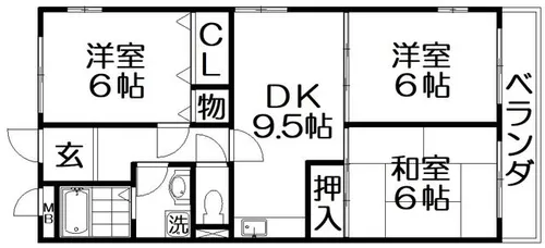 ラクシュリアント【2階】の間取り