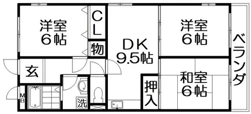 ラクシュリアント【2階】の間取り