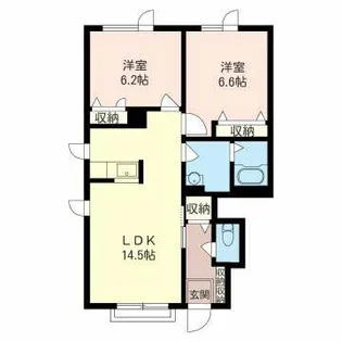 REMAGE B【00101号室】の間取り