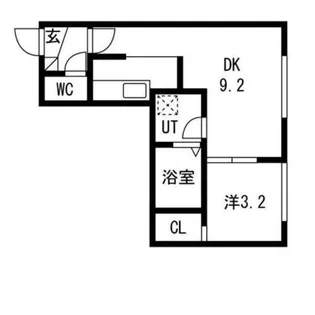 仮)二十四軒4-4AP【2階】の間取り