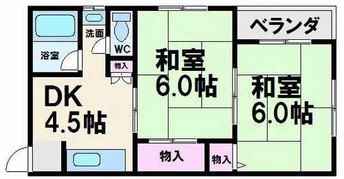 シャトルハリマ【4階】の間取り