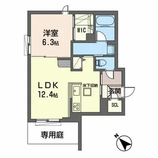 シャーメゾン・A-COOL【0101号室】の間取り