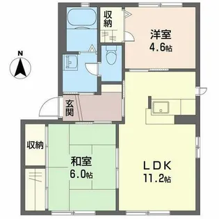 グランステージ 興和【0105号室】の間取り