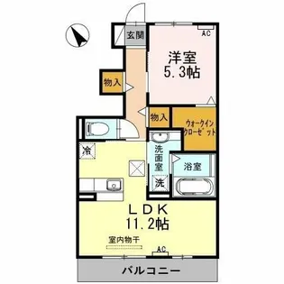 フローラ【1階】の間取り