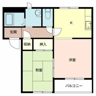 ファミールK1【0102号室】の間取り