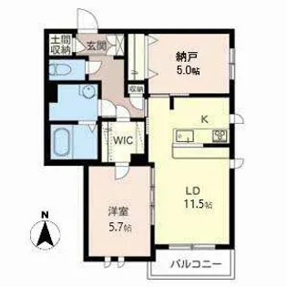 フラワーガーデン イースト【0201号室】の間取り