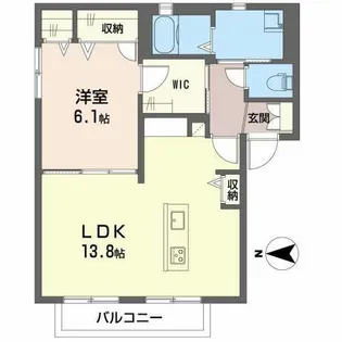 サニーハイム五十鈴【0101号室】の間取り