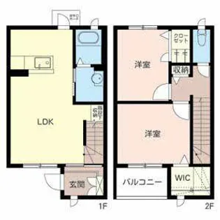 シャーメゾン松江【0102号室】の間取り