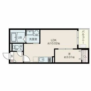 Jack meijihommachiⅠ【3階】の間取り