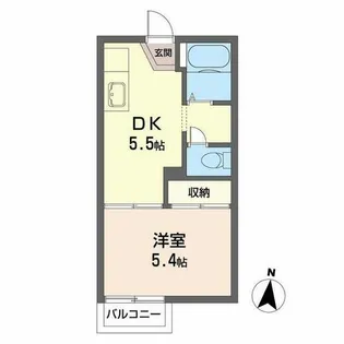 中津ハイツ【0208号室】の間取り