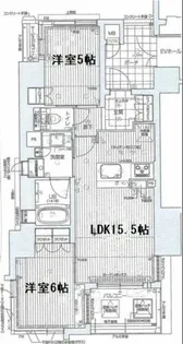 アデレイド新福島【12階】の間取り